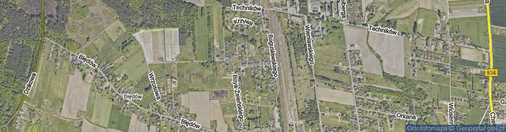 Zdjęcie satelitarne Kossaka Juliusza ul.